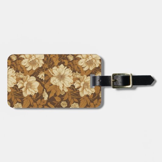 Vintages Muster (3) Gepäckanhänger (Vorderseite horizontal)