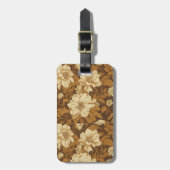 Vintages Muster (3) Gepäckanhänger (Vorderseite vertikal)