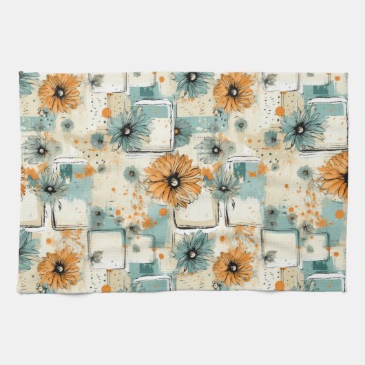 Vintages Muster (3) Geschirrtuch (Horizontal)