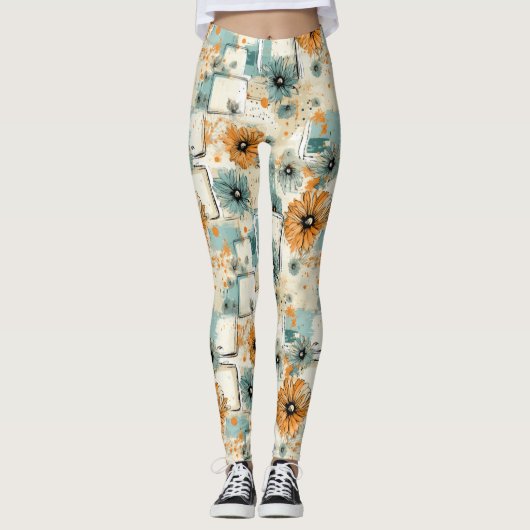 Vintages Muster (3) Leggings (Vorderseite)