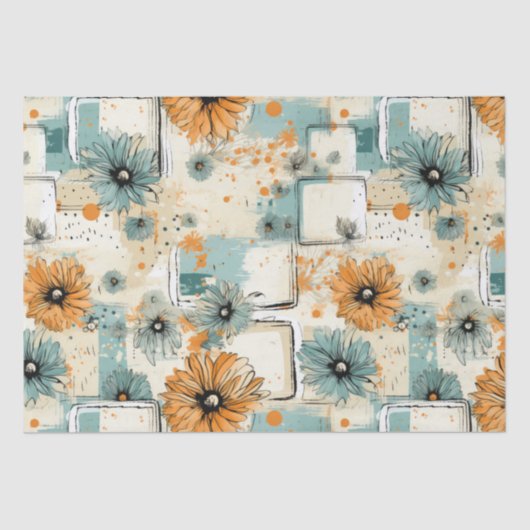 Vintages Muster (3) Seidenpapier (Vorderseite)