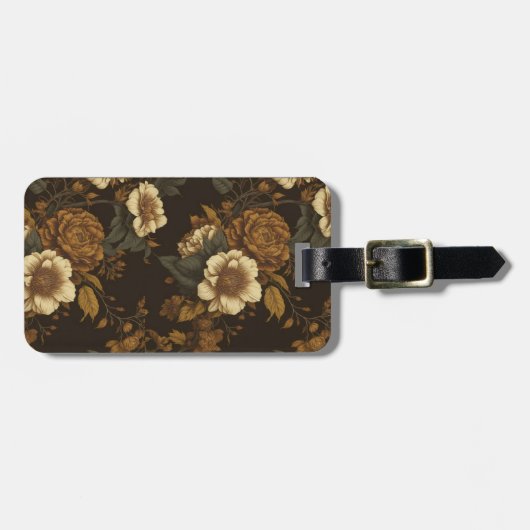 Vintages Muster (4) Gepäckanhänger (Vorderseite horizontal)