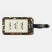 Vintages Muster (4) Gepäckanhänger (Rückseite horizontal)