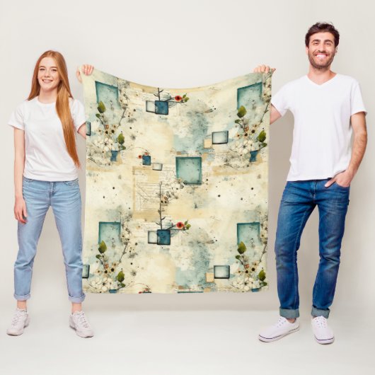 Vintages Muster (5) Fleecedecke (Beispiel)