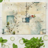 Vintages Muster (5) Geschirrtuch (Gefaltet)