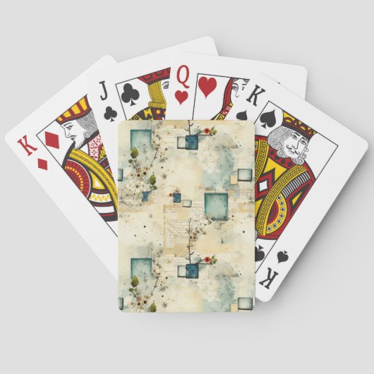 Vintages Muster (5) Spielkarten (Rückseite)