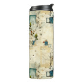 Vintages Muster (5) Thermosbecher (Nach links gedreht)