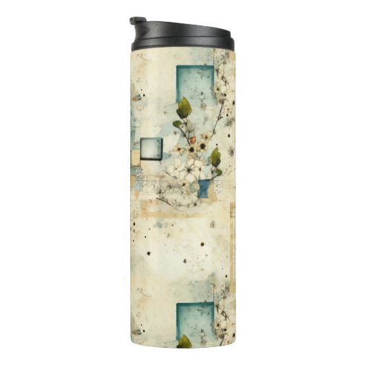 Vintages Muster (5) Thermosbecher (Nach rechts gedreht)