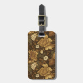 Vintages Muster (6) Gepäckanhänger (Vorderseite vertikal)