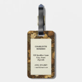 Vintages Muster (6) Gepäckanhänger (Rückseite vertikal)