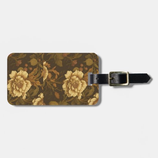 Vintages Muster (7) Gepäckanhänger (Vorderseite horizontal)