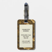 Vintages Muster (7) Gepäckanhänger (Rückseite vertikal)