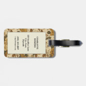 Vintages Muster (8) Gepäckanhänger (Rückseite horizontal)