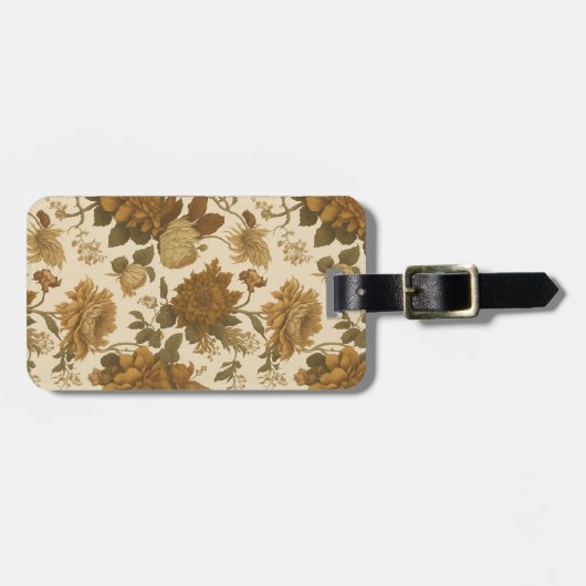 Vintages Muster (9) Gepäckanhänger (Vorderseite horizontal)