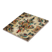 Vintages Muster amerikanischer Ethnic Art Fliese (Seite)