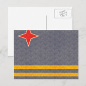 Vintages Muster-Aruban-Flag Postkarte (Vorne/Hinten)