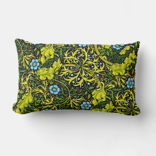 Vintages Muster aus dem frühen 20. Jahrhundert bla Lendenkissen
