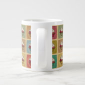 Vintages Muster aus Kuchen Jumbo-Tasse (Rückseite)