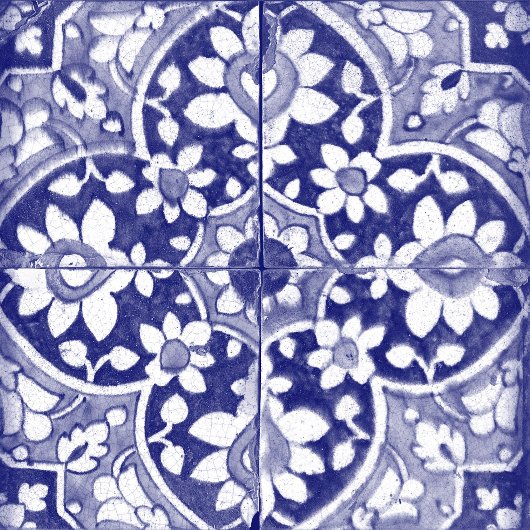 Vintages Muster aus , weißem Kaninchen Wandteppich