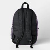Vintages Muster Bedruckter Rucksack (Rückseite)