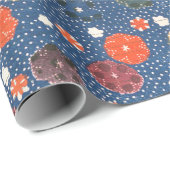 Vintages Muster Bingata: Haze, kleines Muster ... Geschenkpapier (Rolleneckpunkt)