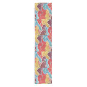 Vintages Muster Bingata: Kranich und Schildkröte Kurzer Tischläufer (Vorderseite)