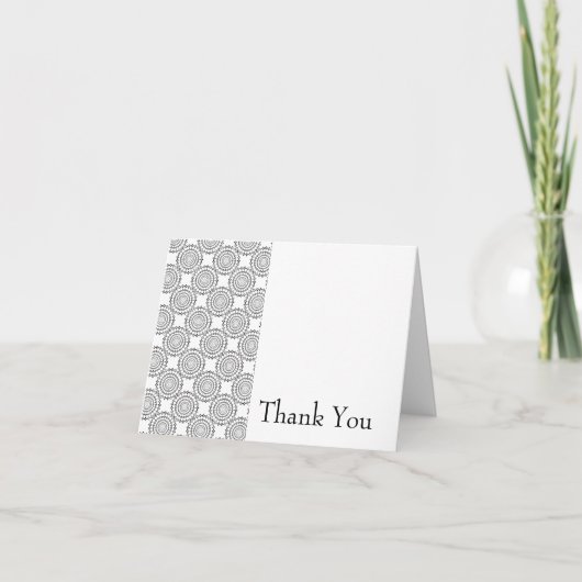 Vintages Muster dank Karte (Vorderseite)