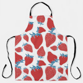 Vintages Muster der handgezogenen Erdbeere Schürze (Vorderseite)