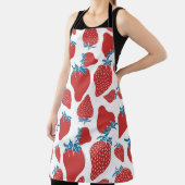 Vintages Muster der handgezogenen Erdbeere Schürze (InSitu)