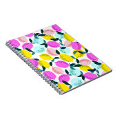 Vintages Muster der handgezogenen Zitronen Notizblock (Rechte Seite)