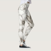 Vintages Muster der Sepia (11) Leggings (Rechts)