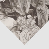 Vintages Muster der Sepia floral (1) Seidenpapier (Detail)