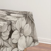 Vintages Muster der Sepia floral (1) Tischdecke (Beispiel)