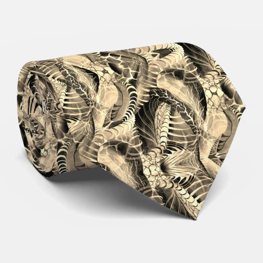 Vintages Muster der Wasserfarben, handbemalt Krawatte (Gerollt)