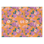 Vintages Muster der wilden Rose Tischdecke (Vorderseite (Horizontal))