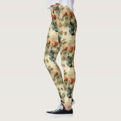 Vintages Muster des Erntedanks (2) Leggings (Links)