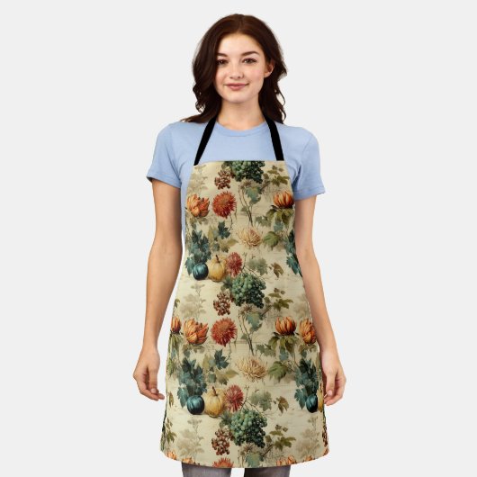 Vintages Muster des Erntedanks (2) Schürze (Getragen)