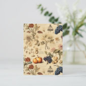 Vintages Muster des Erntedanks (4) Postkarte (Stehend Vorderseite)