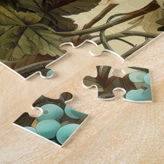 Vintages Muster des Erntedanks (5) Puzzle (Seite)