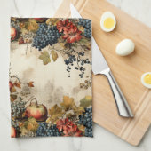 Vintages Muster des Erntedanks (9) Geschirrtuch (Viertel Falte)