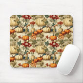 Vintages Muster des Erntedanks mit Blumenmuster (1 Mousepad (Mit Mouse)
