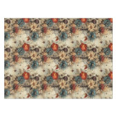 Vintages Muster des Erntedanks mit Blumenmuster (1 Tischdecke (Vorderseite (Horizontal))