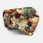 Vintages Muster des Erntedanks mit Blumenmuster (8 Krawatte (Gerollt)