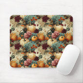 Vintages Muster des Erntedanks mit Blumenmuster (8 Mousepad (Mit Mouse)