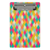 Vintages Muster des Harlekins Mini Klemmbrett (Vorderseite)