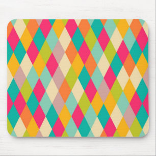 Vintages Muster des Harlekins Mousepad