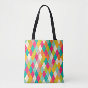 Vintages Muster des Harlekins Tasche