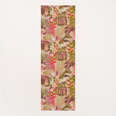 Vintages Muster eines tropischen Gartens Yogamatte (Vorderseite)