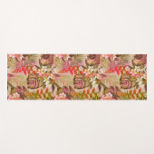 Vintages Muster eines tropischen Gartens Yogamatte (Vorderseite (Horizontal))