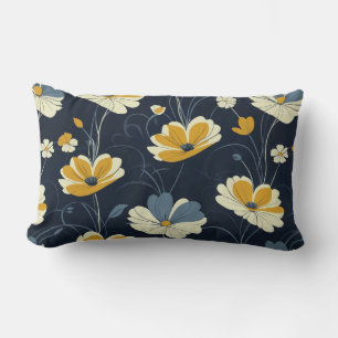 Vintages Muster, elegantes Blumendesign Lendenkissen
